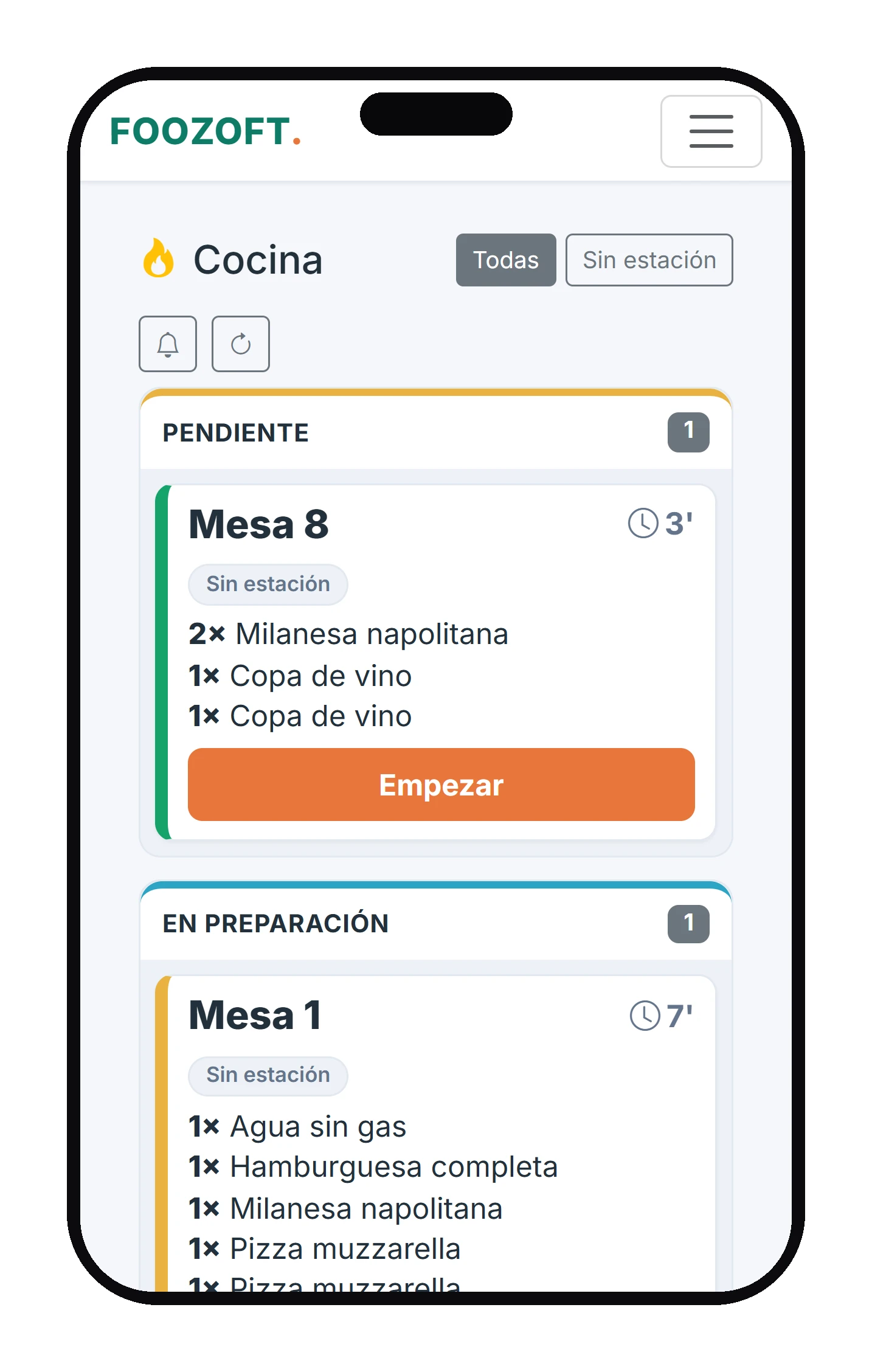Cocina KDS