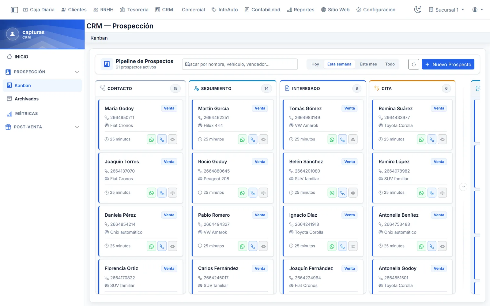 CRM kanban Conzoft