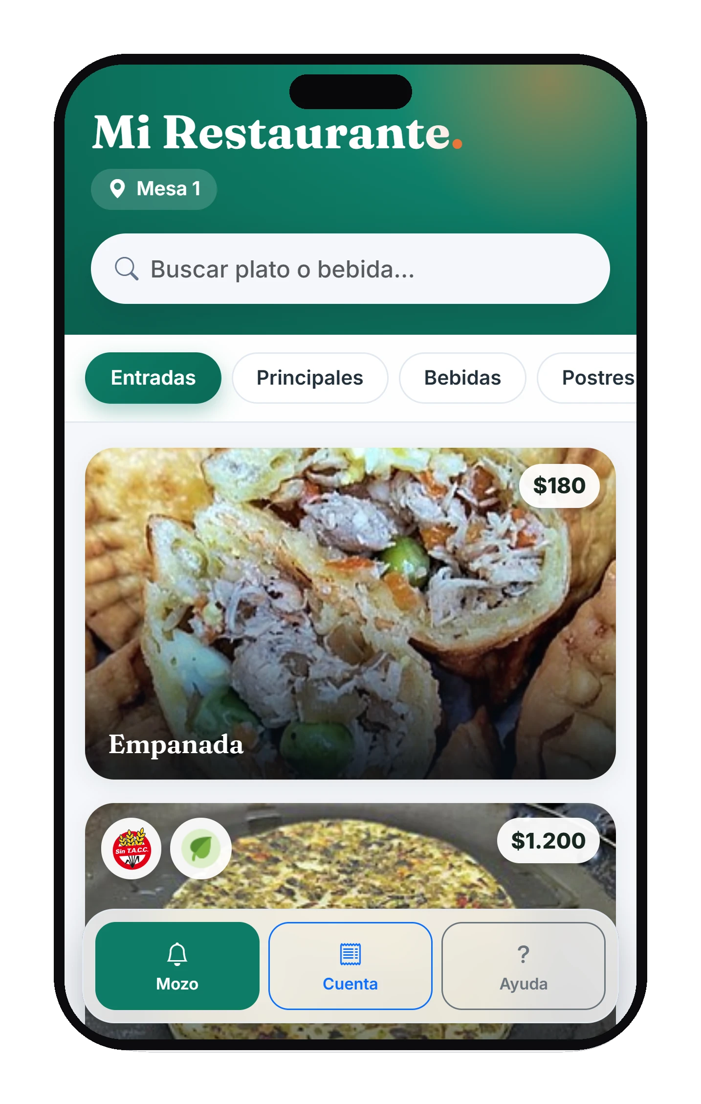 Menú QR Foozoft