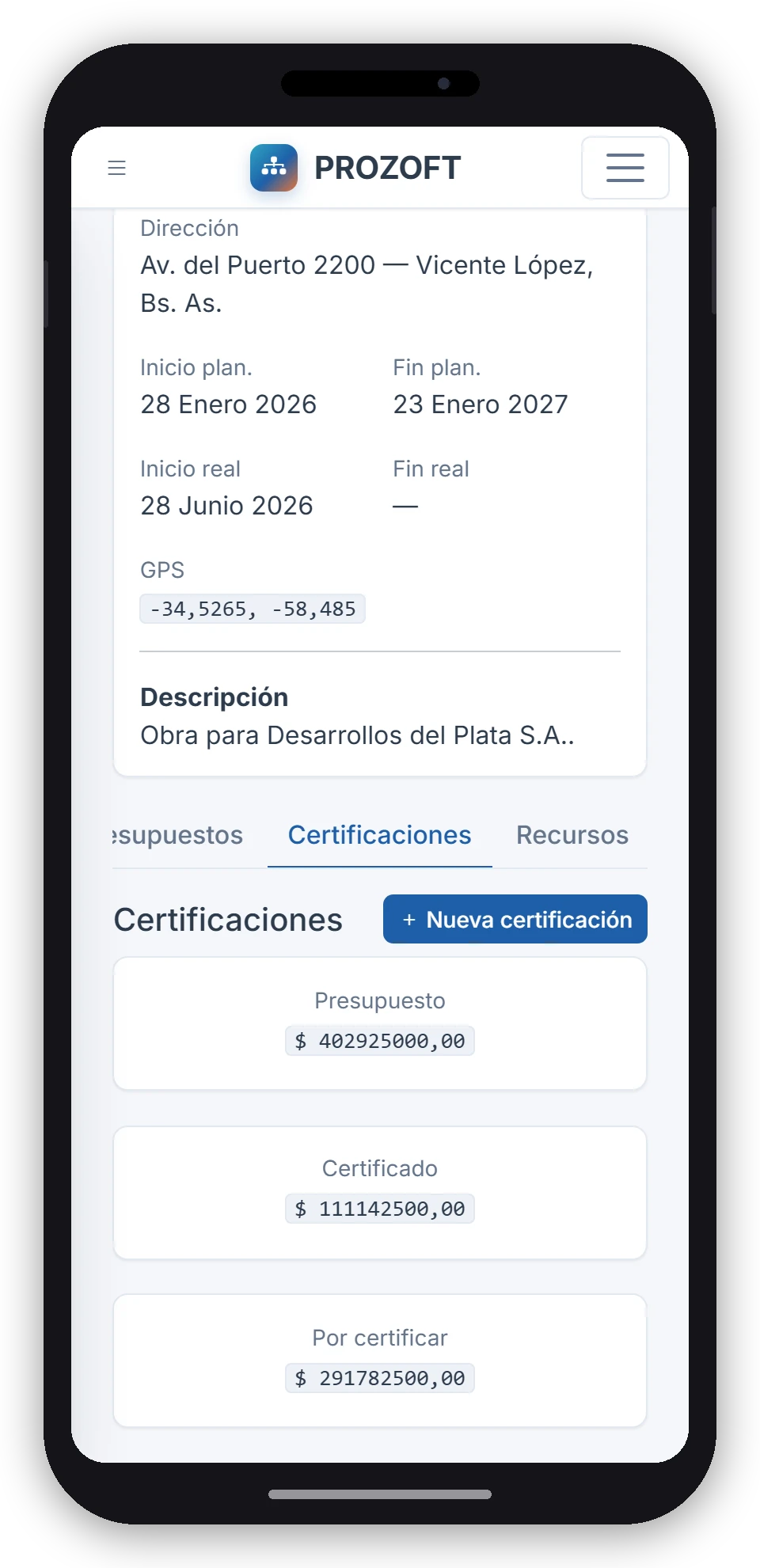 Certificá el avance y facturá